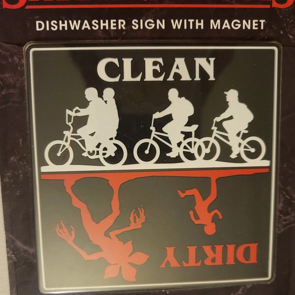 Fred Stranger Things Magnetic Dishwasher Sign clean/dirty The Upside Down - Picture 2 of 4